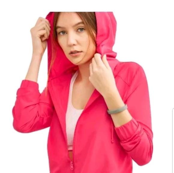 Jackets & Blazers - Womens Zip Hooded Windbreaker Jackets